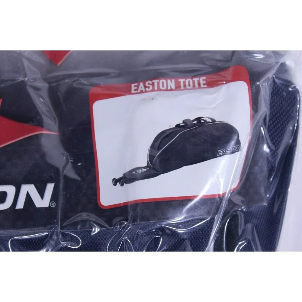 EASTON Navy Bat Bag Tote Metal Fence Clip Holds 2 Bats 36 X 7 X 9